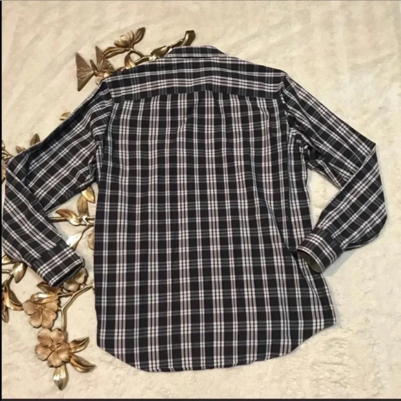 Joseph Abboud Black Long Sleeve Shirt Size Medium - Picture 6 of 7